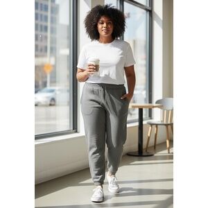 Bastion Trail Sweatpants Joggers Womens Plus 3XL Grey Cozy Lounge Fitness Fall